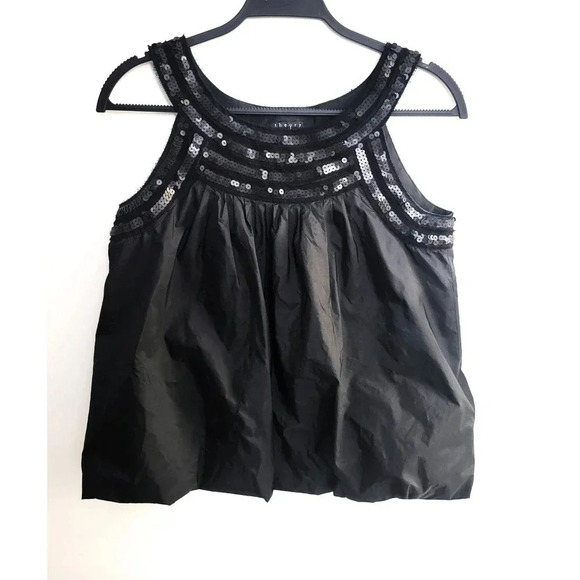 Theory Tank Top Sequin Black Small NWOT - Picture 1 of 6